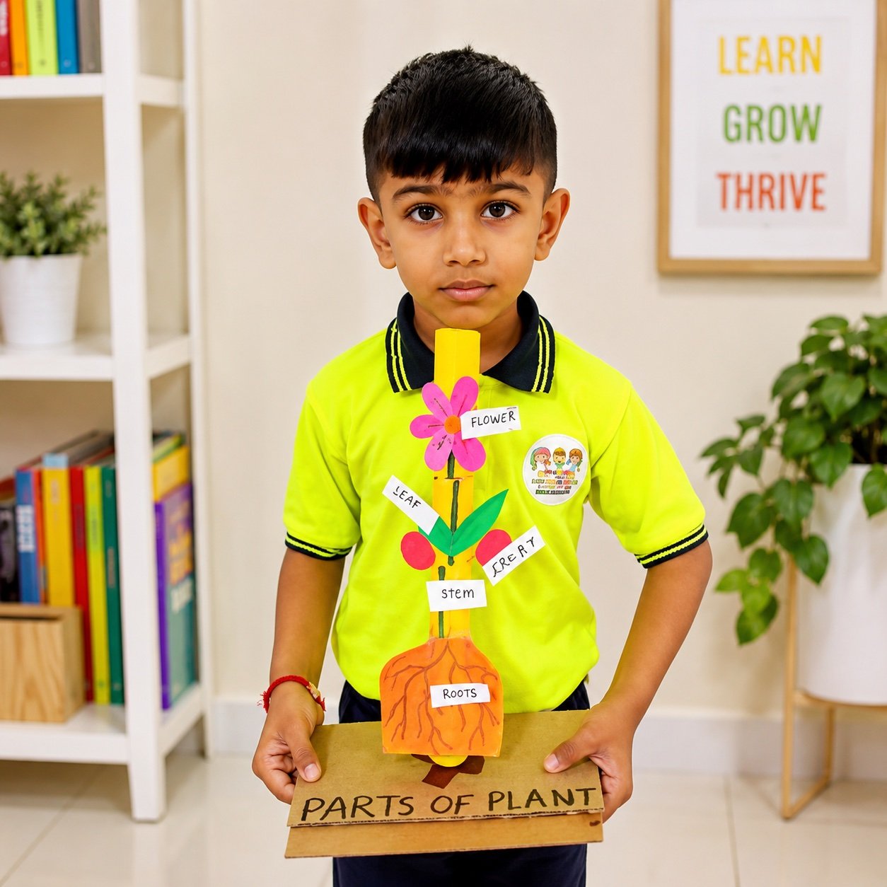 A classroom project on display at Happy Learning International Preschool